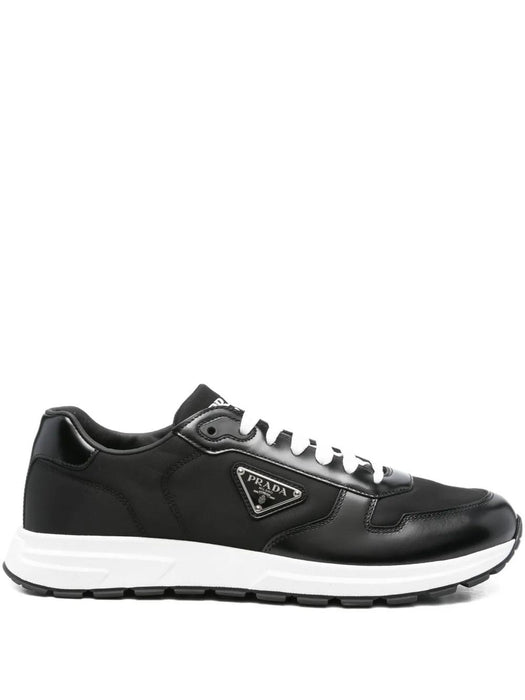 Leather-panelled sneakers 2EE443 FG000 3LF5F0632 PRADA 