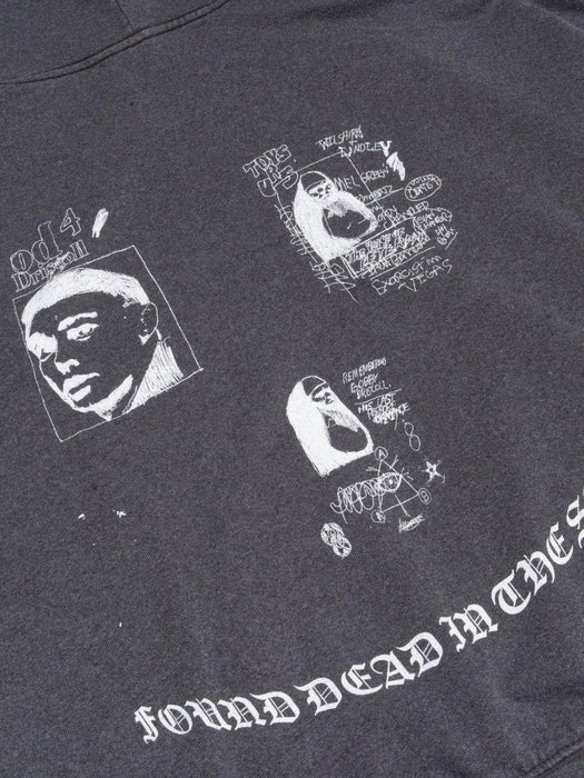 BOBBY DRISCOLL HOODIE 4U004Q1010VBK VINTAGE BLACK PALY HOLLYWOOD 