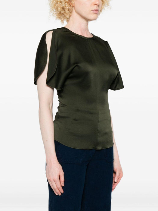 draped-sleeve blouse 1425WTP006579A 2706 VICTORIA BECKHAM 
