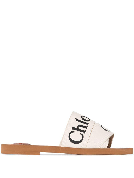 Woody logo-detail sandals C22U188Z3 101 CHLOÉ 
