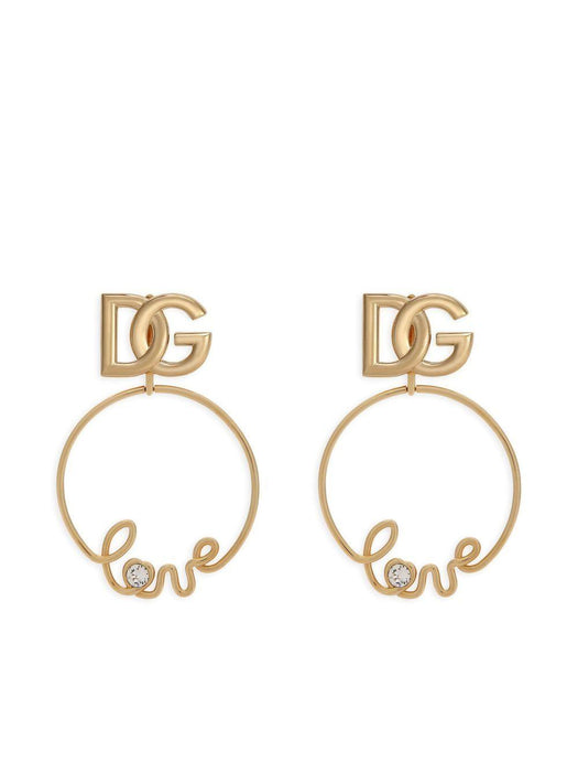 DG-logo clip-on hoop earrings WEP2L8 W1111ZOO00 DOLCE & GABBANA 