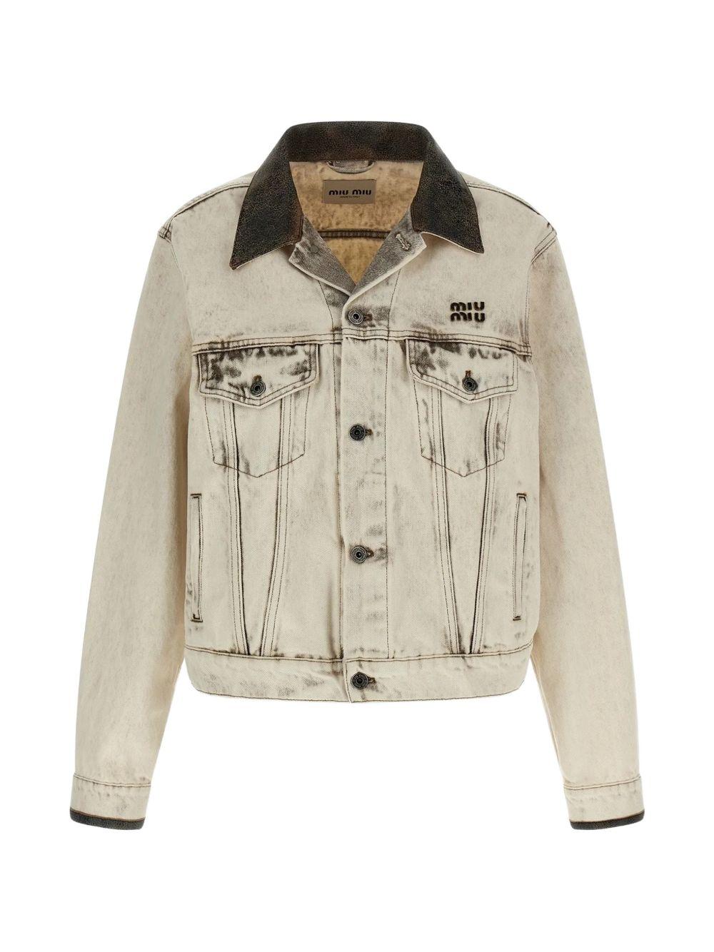 button cotton jacket GWB273 S OOO 183TF0009 MIU MIU 
