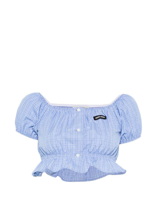 checked shirt MT2188 S OOO 183AF0076 MIU MIU 