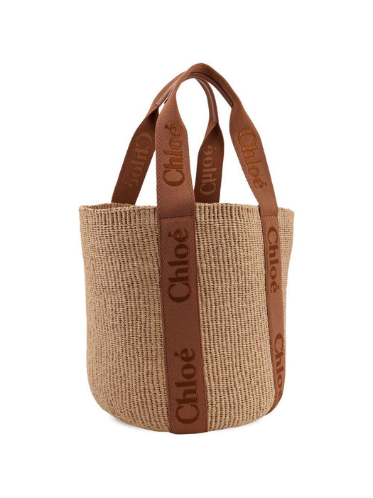 dusty tan woody large basket bag C23AS380L18 25S CHLOÉ 