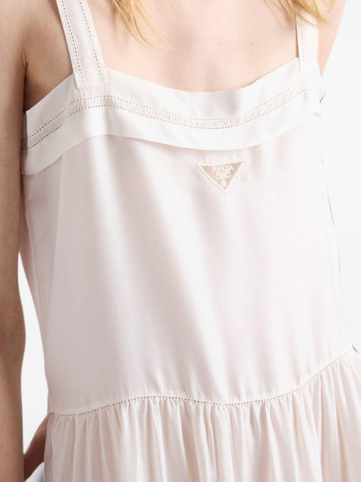 Embroidered old washed silk dress P3S53R S OOO 19ZLF0304 PRADA 