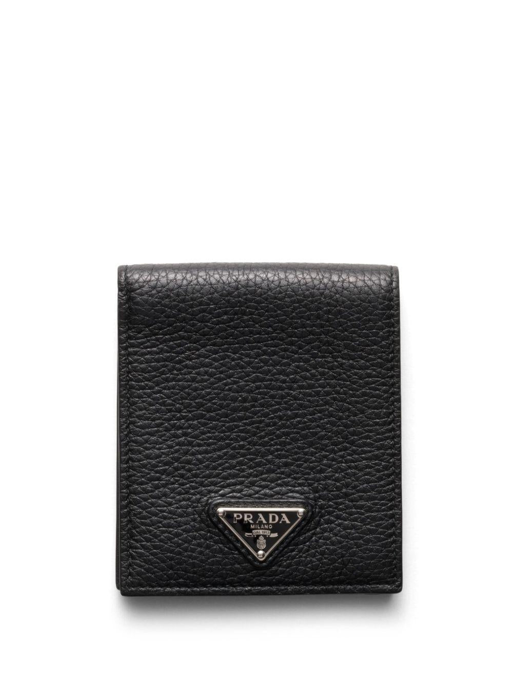 enamel triangle-logo wallet 2MO513 2E54F0002 PRADA 
