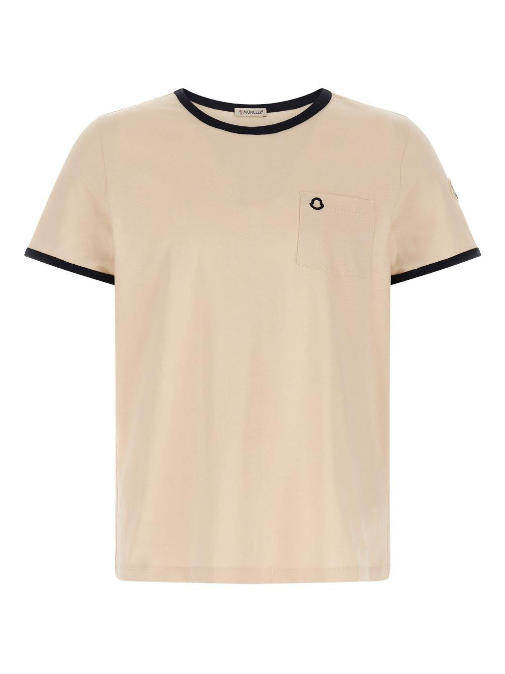 logo-embroidered cotton T-shirt L10938C00019 89AUOF07 MONCLER 