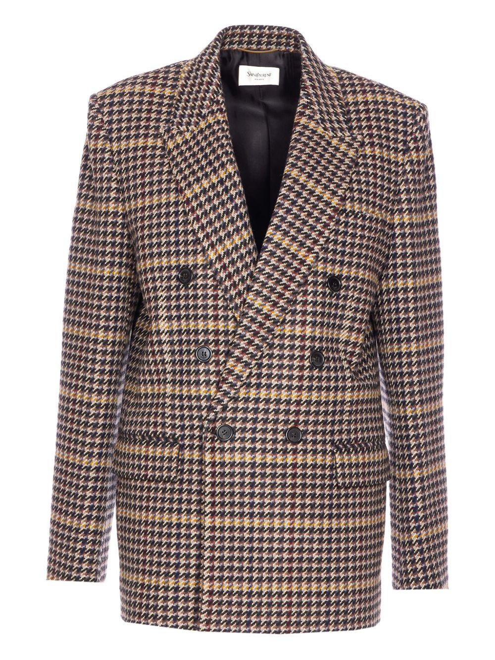 check double-breasted blazer<BR/><BR/><BR/><BR/><BR/><BR/><BR/><BR/><BR/> 837047 Y3J601016 SAINT LAURENT 
