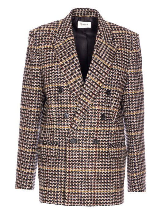 check double-breasted blazer<BR/><BR/><BR/><BR/><BR/><BR/><BR/><BR/><BR/> 837047 Y3J601016 SAINT LAURENT 