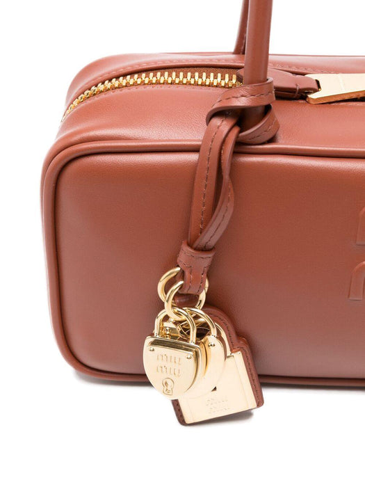 Beau leather tote bag 5BB173 V OTM 2CRWF0033 MIU MIU 