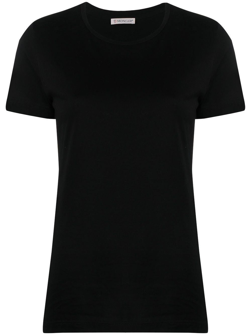 Logo-patch short-sleeve T-shirt L10938C73200 V8058999 MONCLER 
