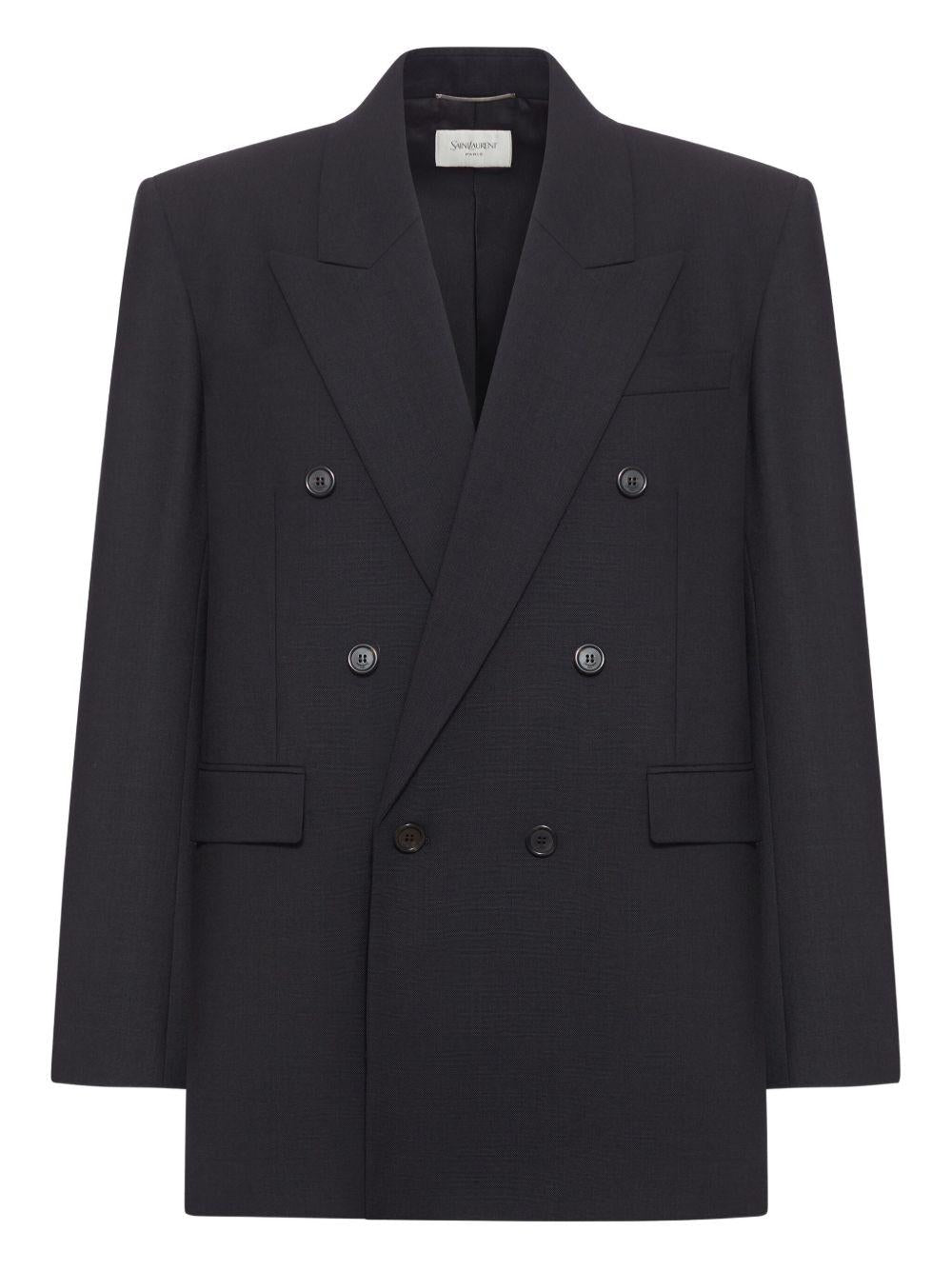 double-breasted wool jacket 835102 Y5K321000 SAINT LAURENT 
