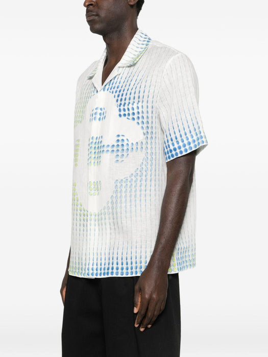 dots cuban-collar graphic shirt M-SP26-SH-003-05 DOTS CASABLANCA 
