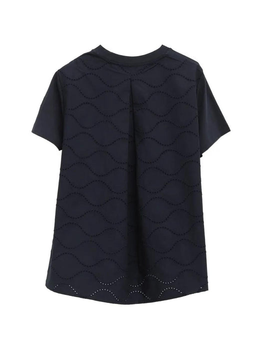 Eyelet short-sleeve t-shirt L1-093-8C000-48-89B8U 742 MONCLER 
