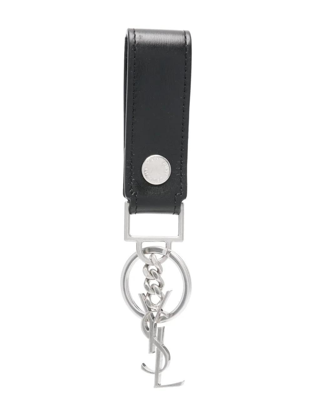Monogram leather keyring 518323 0SX0E1000 SAINT LAURENT 