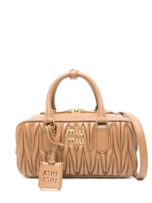 Arcadie matelassé leather tote bag 5BB142 V OON N88F098L MIU MIU 