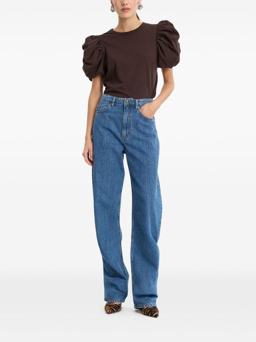 Draped barrel leg jeans 1164771603  ROTATE 