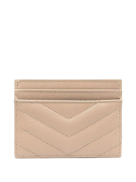 Cassandre Matelassé leather cardholder 423291 BOW012721 SAINT LAURENT 