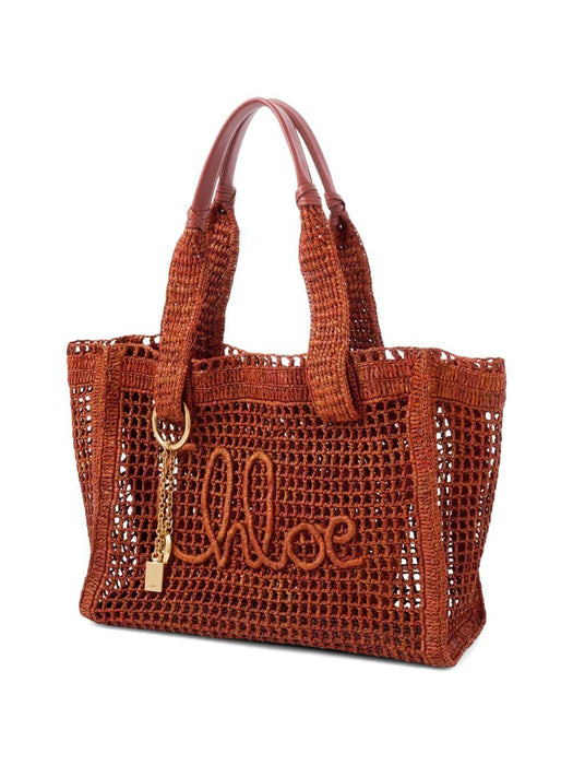Summer Banana east-west tote bag in raffia 26US904P08 26M CHLOÉ 