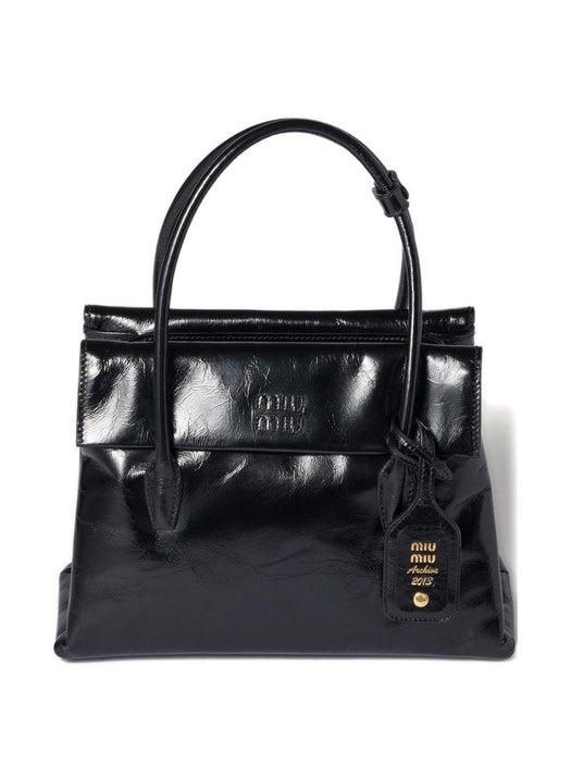 Solitaire leather tote bag 5BA302 V OWO US0F0002 MIU MIU 