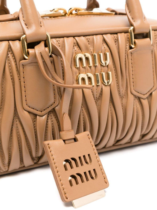 Arcadie matelassé leather tote bag 5BB142 V OON N88F098L MIU MIU 