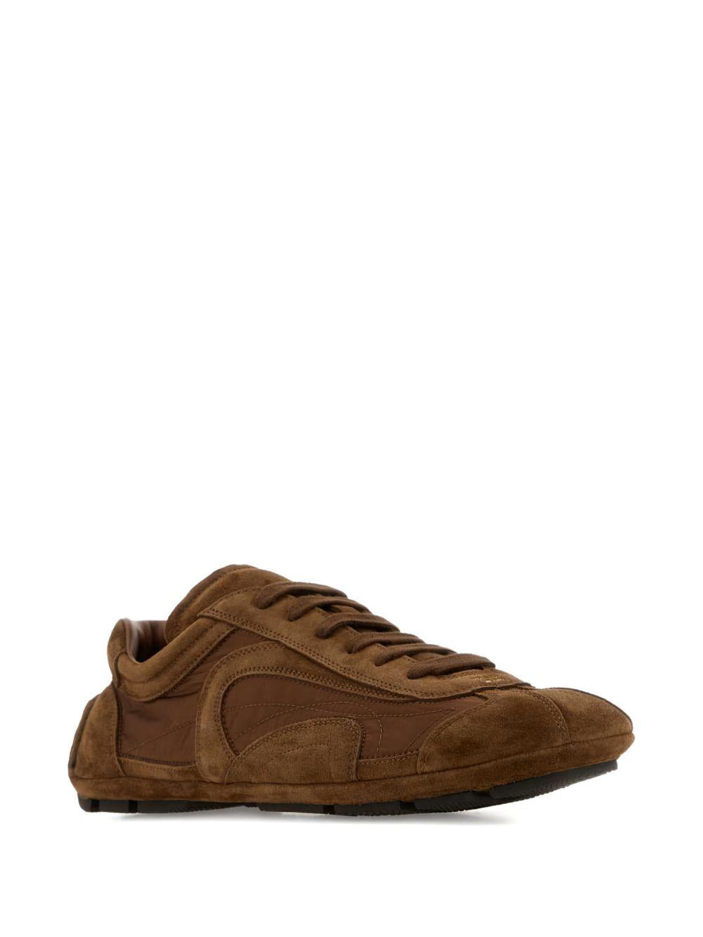 suede-panelled sneakers 4E1165 F G001 D7RF0BW5 PRADA 