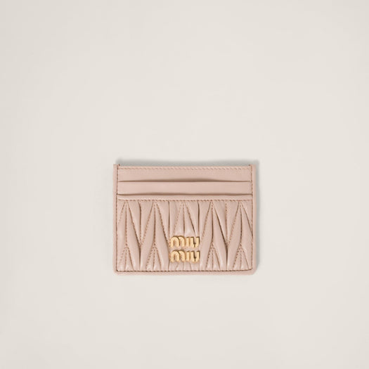 Matelassé nappa leather card holder 5MC076 AFPPF0236 MIU MIU 