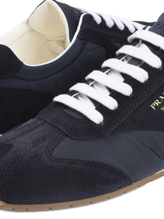 suede-panelled sneakers 2EE465 F G000 D7RF0008 PRADA 