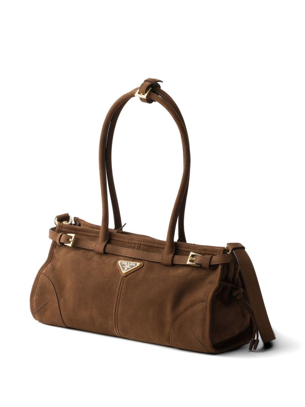 Bonnie medium nubuck leather handbag<BR/><BR/> 1BA426 V MOM 2GB8F0324 PRADA 