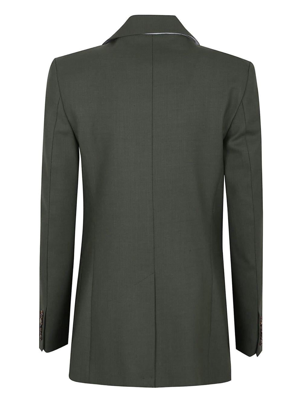 pocket-detail two-button blazer 1425WJK005119A 8673 VICTORIA BECKHAM 