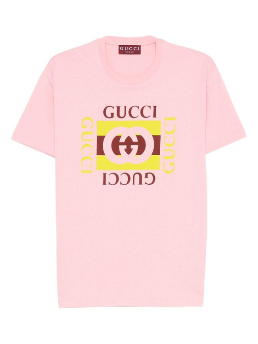 logo-print cotton T-shirt 837959 XJHG95033 GUCCI 