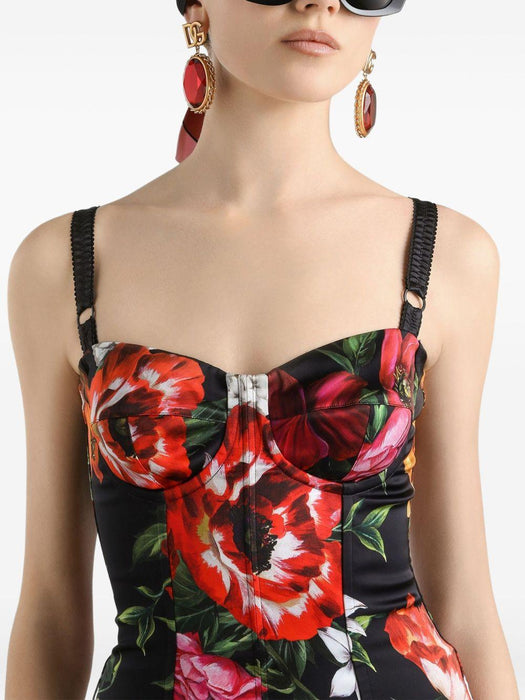 floral-print midi dress F6TZYT FSIB2HN5PB DOLCE & GABBANA 