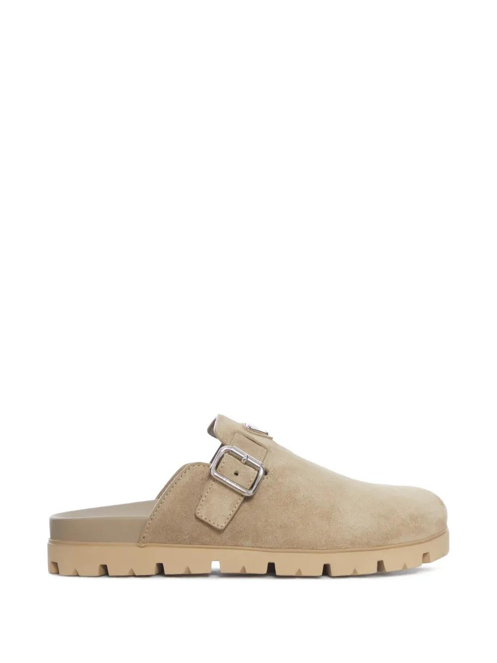 Logo buckle suede mules 2S3003 FG000 054F0F24 PRADA 