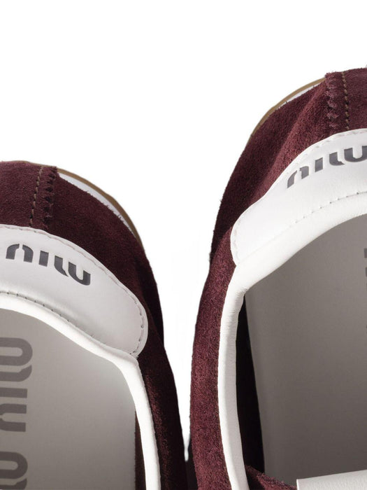 Plume suede sneakers 5E114E F 005 054F0007 MIU MIU 