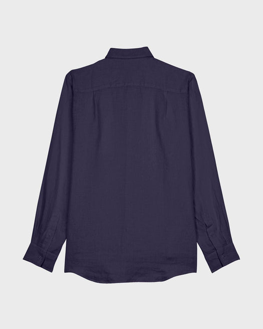 Men Linen Shirt Solid 26163674 390V VILEBREQUIN 
