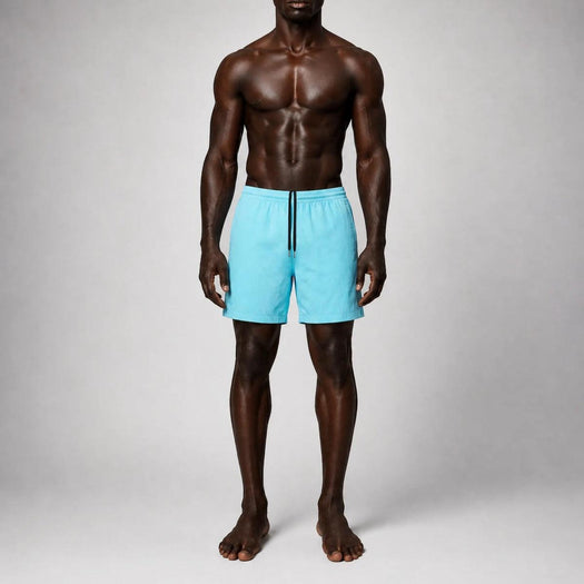 AquaSilk Blue Classic Swim Short NEAT BLUE TRUE TRIBE 