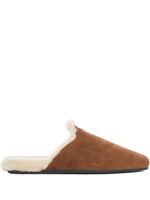 suede-leather shearling mules<BR/><BR/> 1S008O F ZF05 103F0324 PRADA 