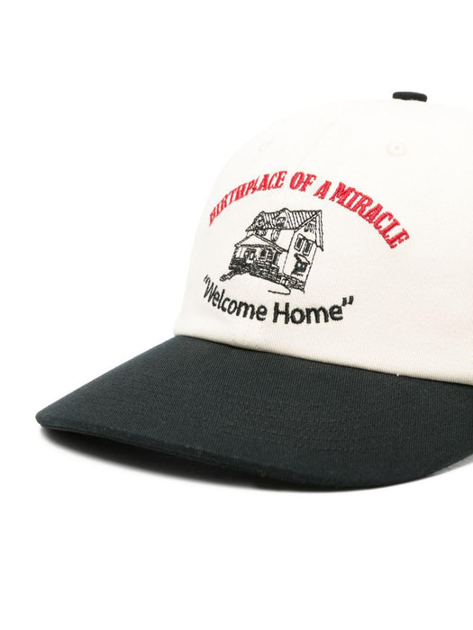 WELCOME HOME LOW PROFILE HAT 8U001Q1010VWT WHITE PALY HOLLYWOOD 