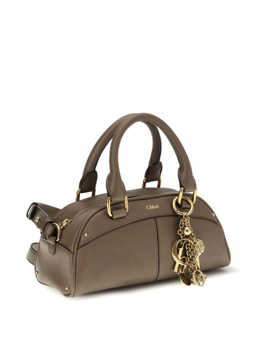 small Bowling leather tote bag 26SS956Q86 28H CHLOÉ 