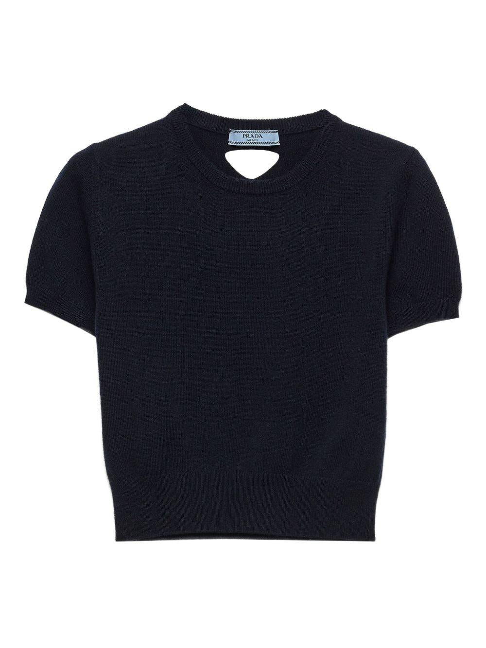 short-sleeve crew-neck sweater P24R2B S OOO 17KCF0008 PRADA 