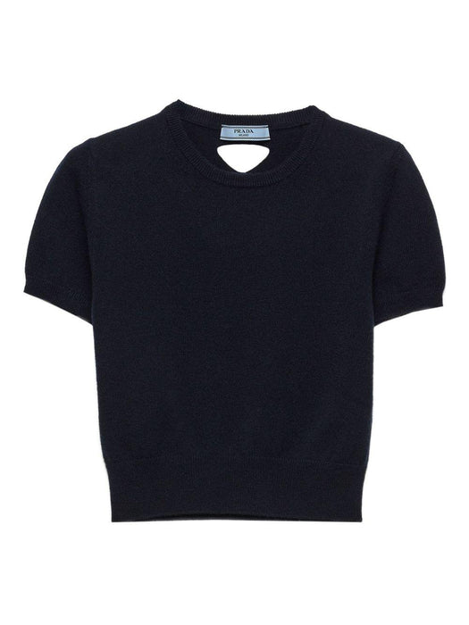 short-sleeve crew-neck sweater P24R2B S OOO 17KCF0008 PRADA 