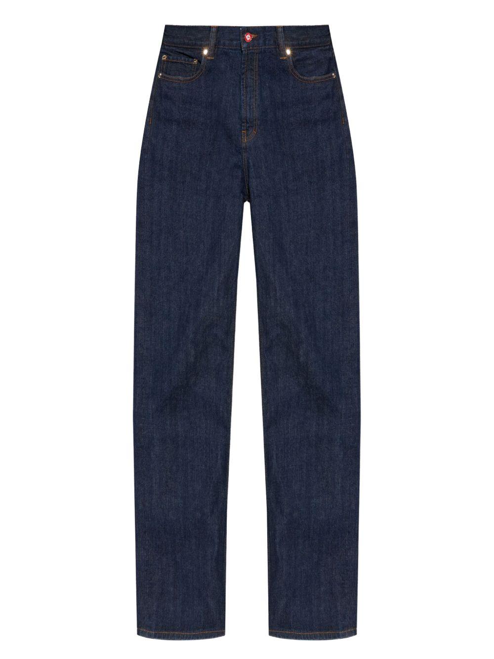 logo-patch jeans MPF25-TR-330-01 INDIGO CASABLANCA 