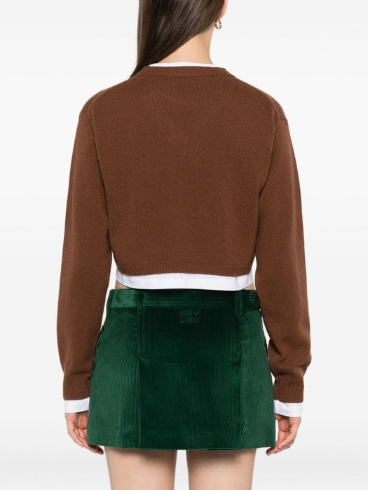 cropped sweater MMLB76 S OOO 174KF0046 MIU MIU 