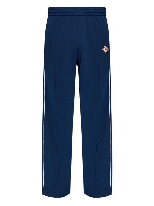 logo-appliqué track pants M-SP26-JTR-192-01 NAVY CASABLANCA 