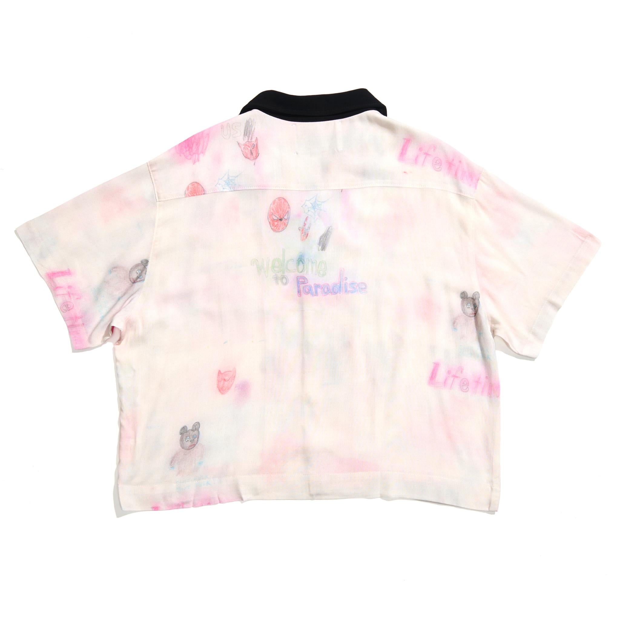 CRAYON SILK SHIRT 10U001Q1010MLT MULTI PALY HOLLYWOOD 