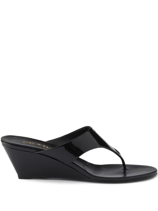 patent-leather wedge sandals 1Y385O F 055 069F0002 PRADA 