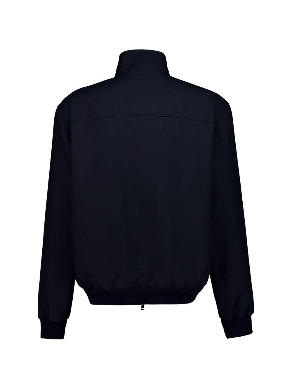 Wool twill zip jacket with logo detail 840084 ZAMII4080 GUCCI 