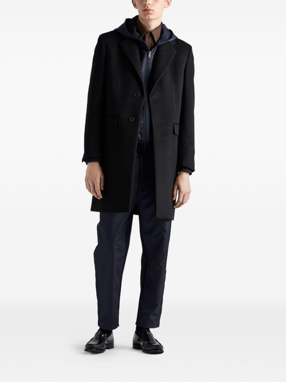 drawstring-hood zip-up jacket UJL56C S OOO 11JEF0QR3 PRADA 