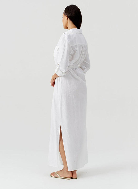 Darcy White Dress DARCY CR WHT MELISSA ODABASH 