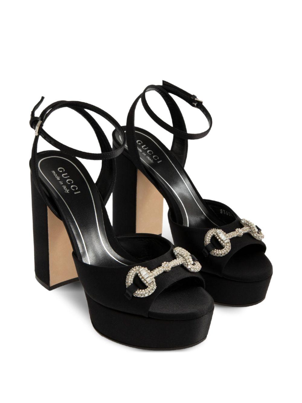 85mm crystal-embellishment sandals 836044 FAD881046 GUCCI 